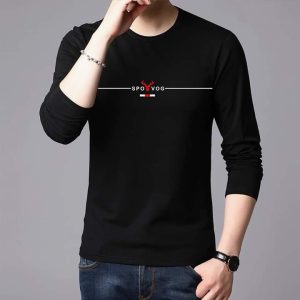 Black colour Full Sleeve T Shirt